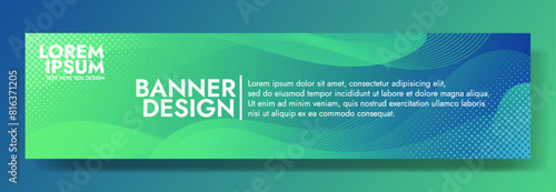 Elevate your visuals with the captivating green to blue gradient wave banner. Ideal for creating dynamic headers, attention-grabbing promotions, and modern graphics