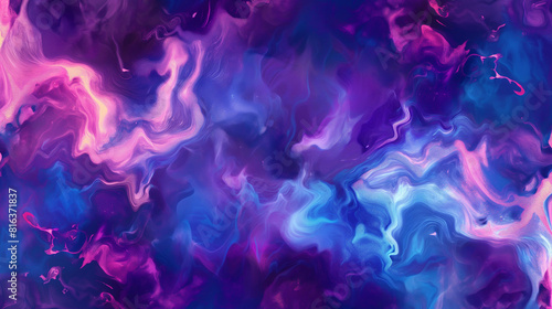 Liquid Purple and Blue Pattern 