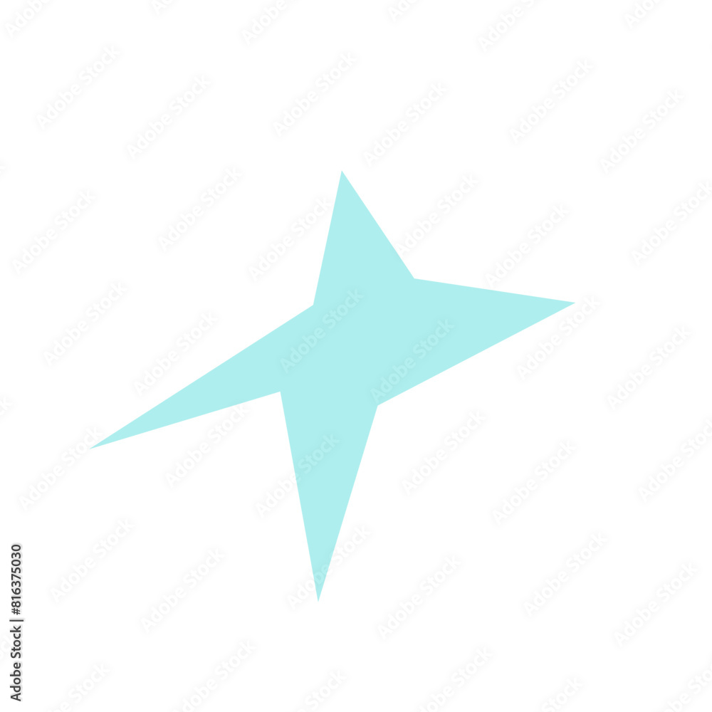 An abstract blank comic book style star burst shape design element. An abstract blank comic book style star burst shape design element.