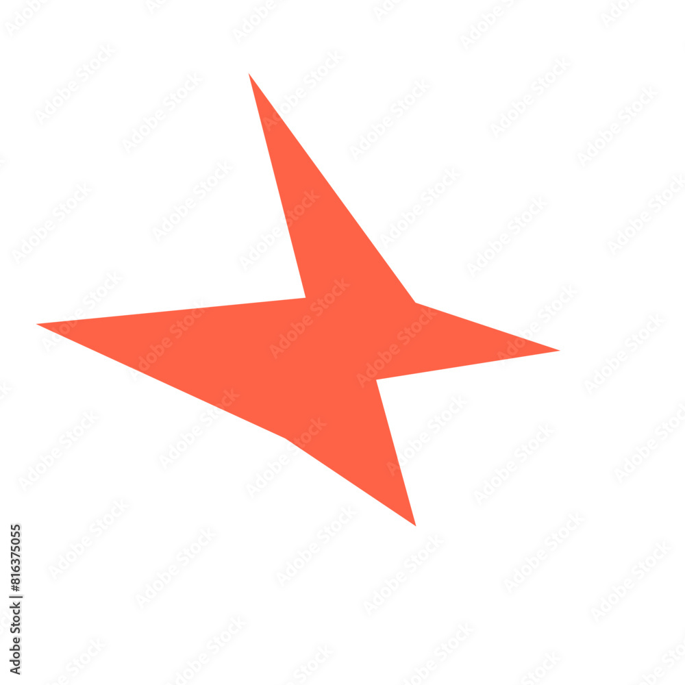 An abstract blank comic book style star burst shape design element. An abstract blank comic book style star burst shape design element.