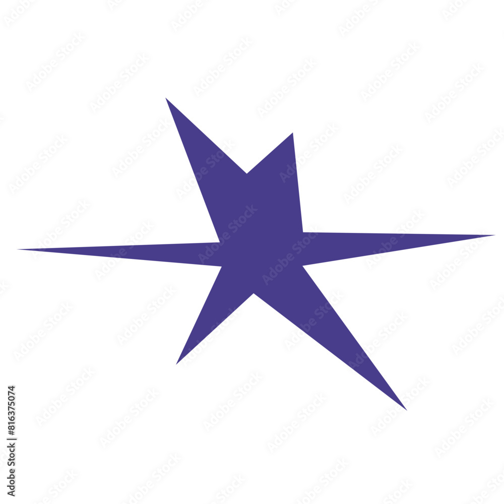 An abstract blank comic book style star burst shape design element. An abstract blank comic book style star burst shape design element.