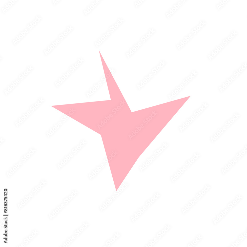 An abstract blank comic book style star burst shape design element. An abstract blank comic book style star burst shape design element.