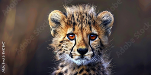 cute baby cheetah, generative AI