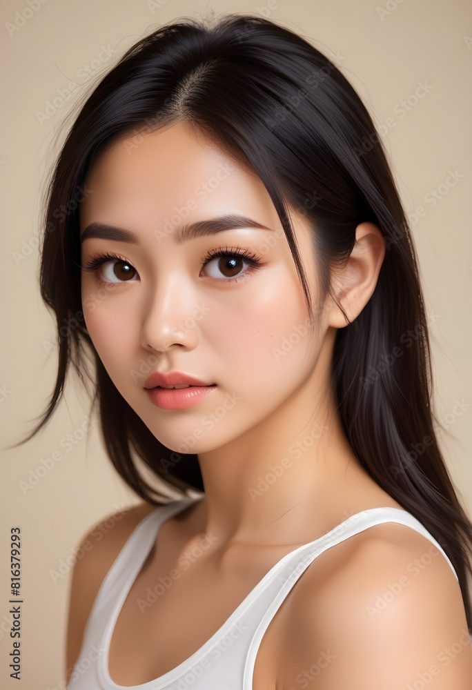 Naklejka premium portrait of a woman