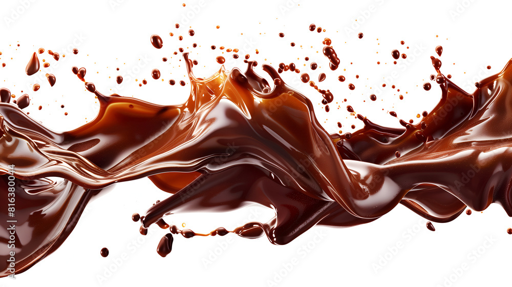 chocolate splash isolated on white chocolate splash isolated on white