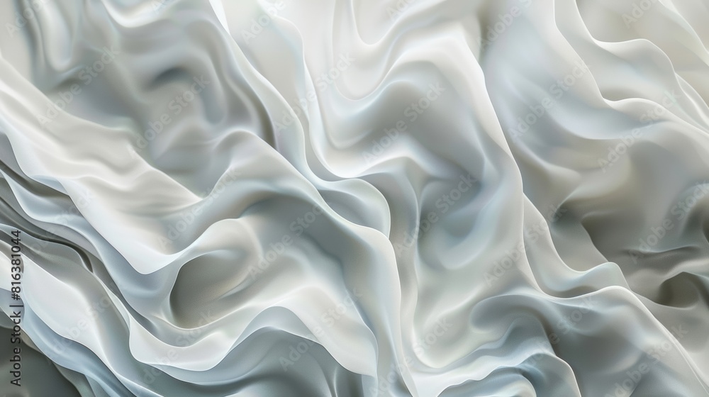 Elegant white fabric waves texture Elegant white fabric waves texture