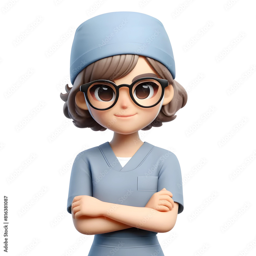 3d doctor in scrub 3d doctor in scrub