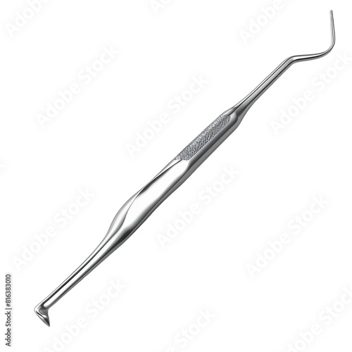 Dental curette isolated on transparent background.