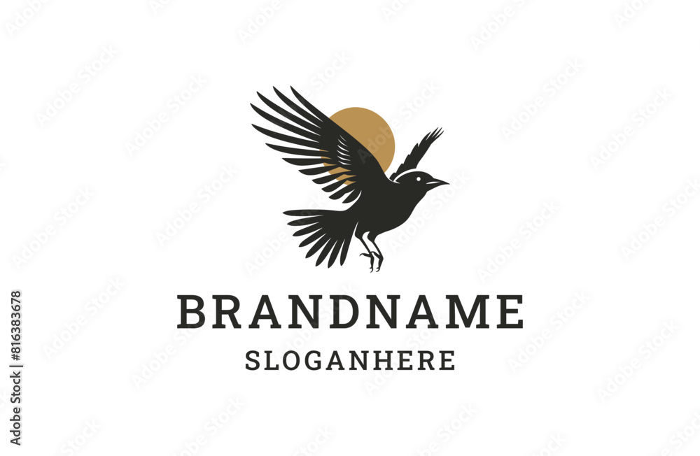 Fototapeta premium Bird logo template vector illustration design