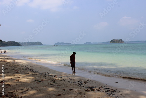 Canvas Print Beach of  the Andaman Nicobar Islands in India