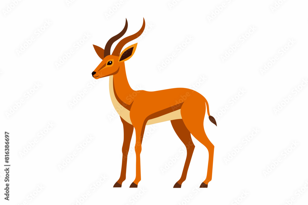 gazelle vector silhouette illustration gazelle vector silhouette illustration
