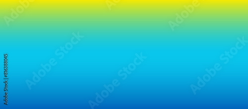 ブルーとライトブルーとイエロー、グラデーションの抽象的な背景。テンプレート、コピースペース。