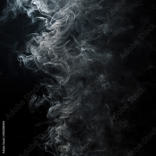 Dense swirls of smoke against a dark backdrop, evoking a sense of mystery. Dive into the artistry. Generative