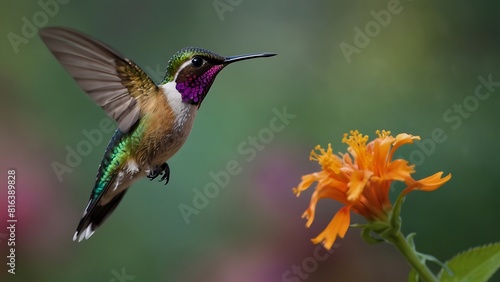 hummingbird in flight © Blueinthesky