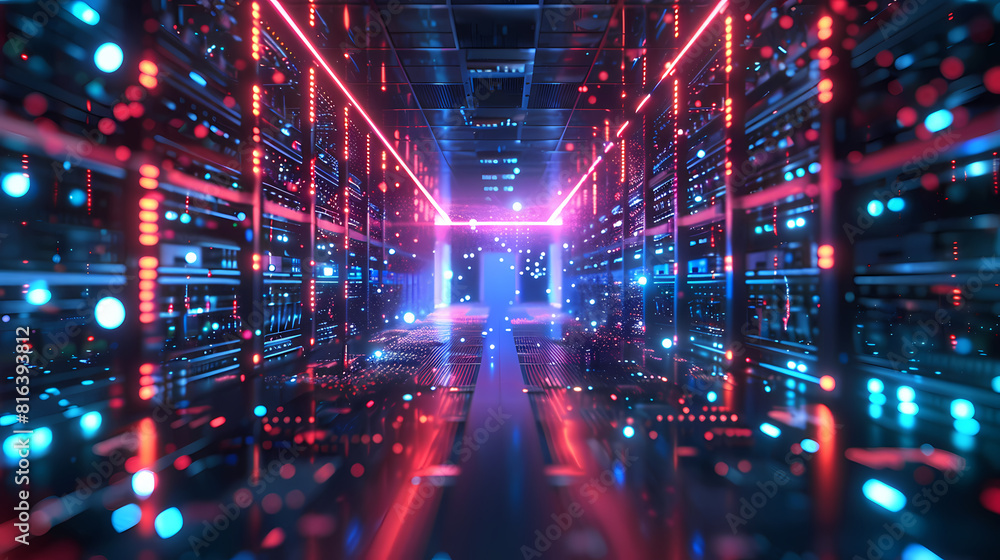 futuristic data center futuristic data center