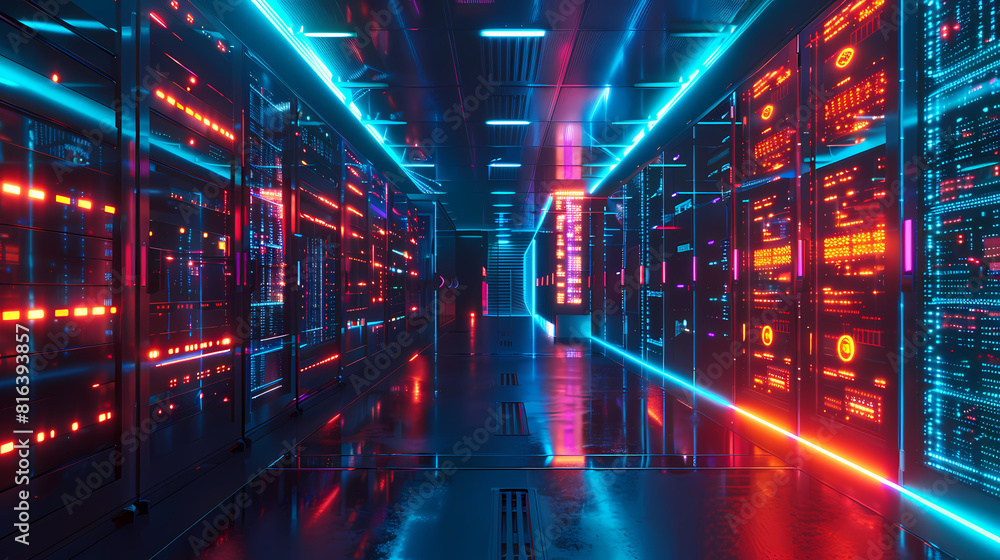 futuristic data center futuristic data center
