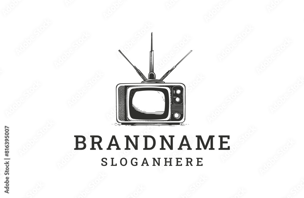Television logo design template vector illustration Television logo design template vector illustration
