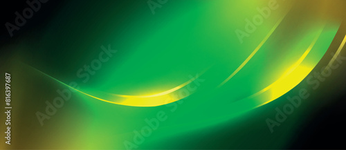 A vibrant green and yellow wave on a black canvas, resembling the colorfulness of a terrestrial plant. The electric blue sky meets the magenta pattern, creating a stunning art piece in motion