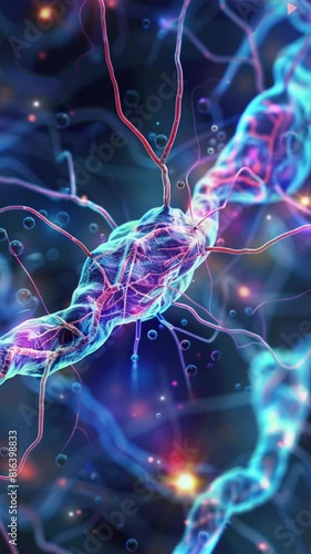 3D rendered illustration of the human nervous system as a medical reference