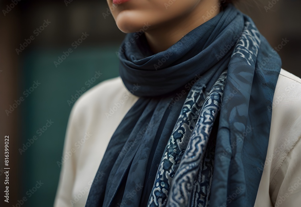 a scarf that can turn into any fabric, generative AI a scarf that can turn into any fabric, generative AI
