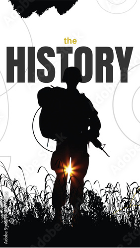 the history. memorial day vector poster illustration