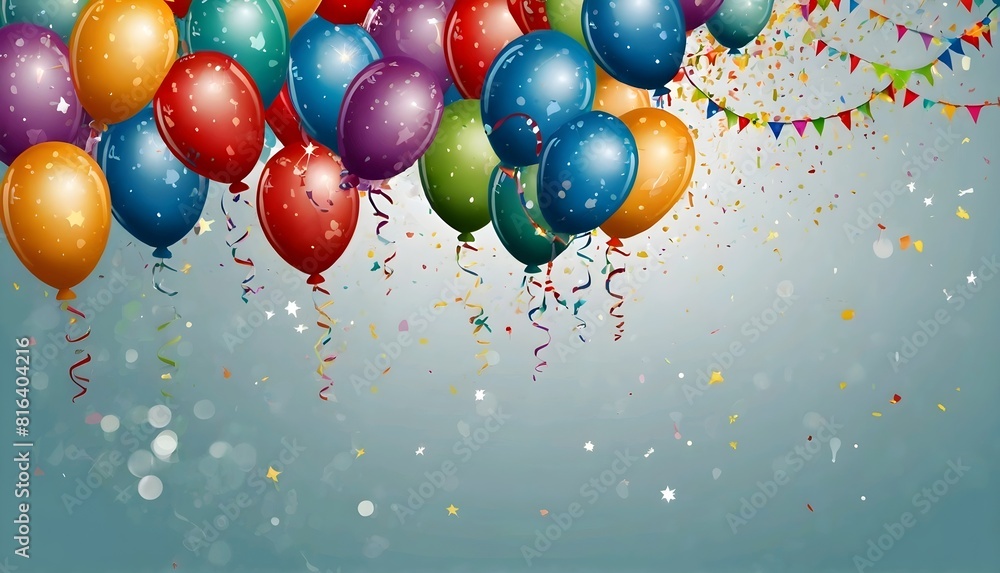 Abstract Holiday Background with Balloons. Can be used for advertisment, promotion and birthday card or invitation. Vector Illustration Abstract Holiday Background with Balloons. Can be used for advertisment, promotion and birthday card or invitation. Vector Illustration