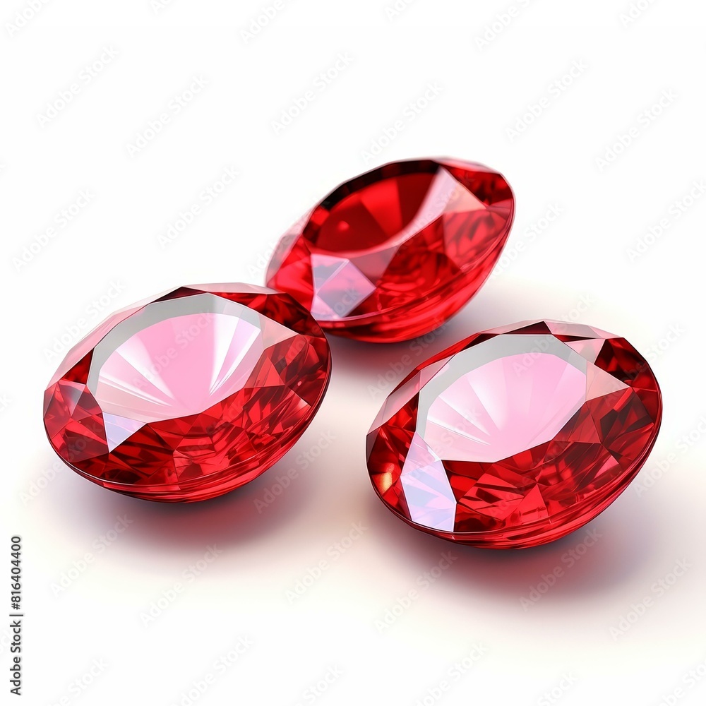 Realistic red jewels, shimmering with an eyecatching sheen, Ai Generated Realistic red jewels, shimmering with an eyecatching sheen, Ai Generated