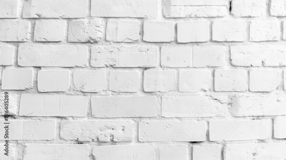 White brick wall with rough texture in daylight, close-up view. White brick wall with rough texture in daylight, close-up view.