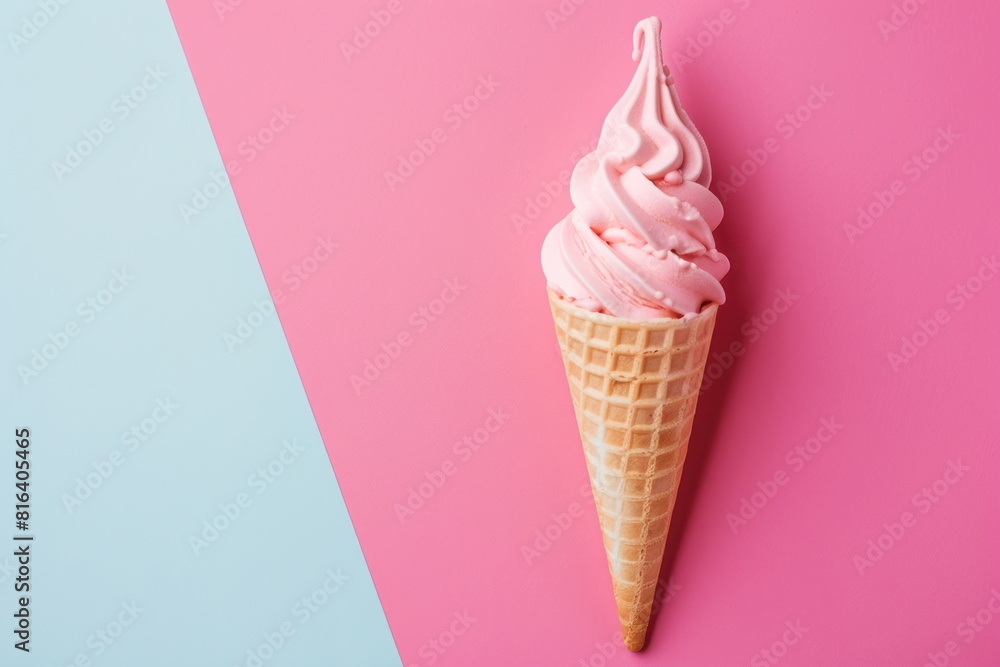 ice cream on color background ice cream on color background