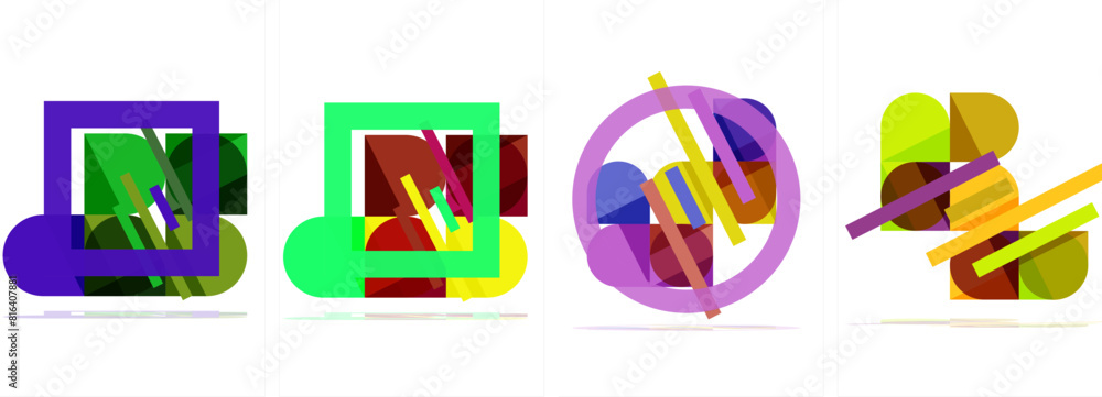 Geometric composition abstract background poster set for wallpaper, business card, cover, poster, banner, brochure, header, website Geometric composition abstract background poster set for wallpaper, business card, cover, poster, banner, brochure, header, website