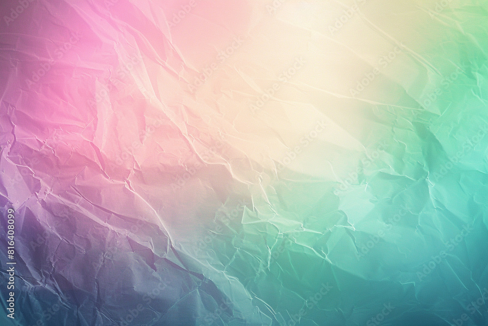 Obraz premium Gradient from green to pink It has a range of blue and purple. Accented with subtle glow and bright light shining from above