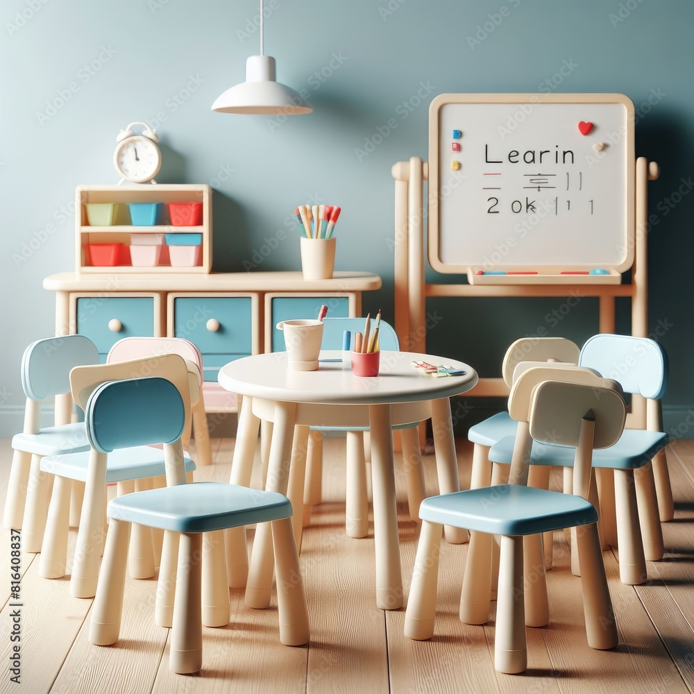 Chair and Table Set for Small Children to Learn and Play Chair and Table Set for Small Children to Learn and Play
