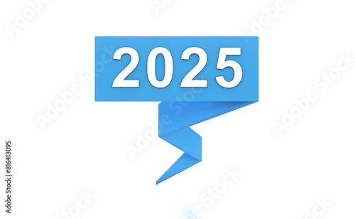 New Year 2025 Creative Design Concept - 3D Rendered Image	
