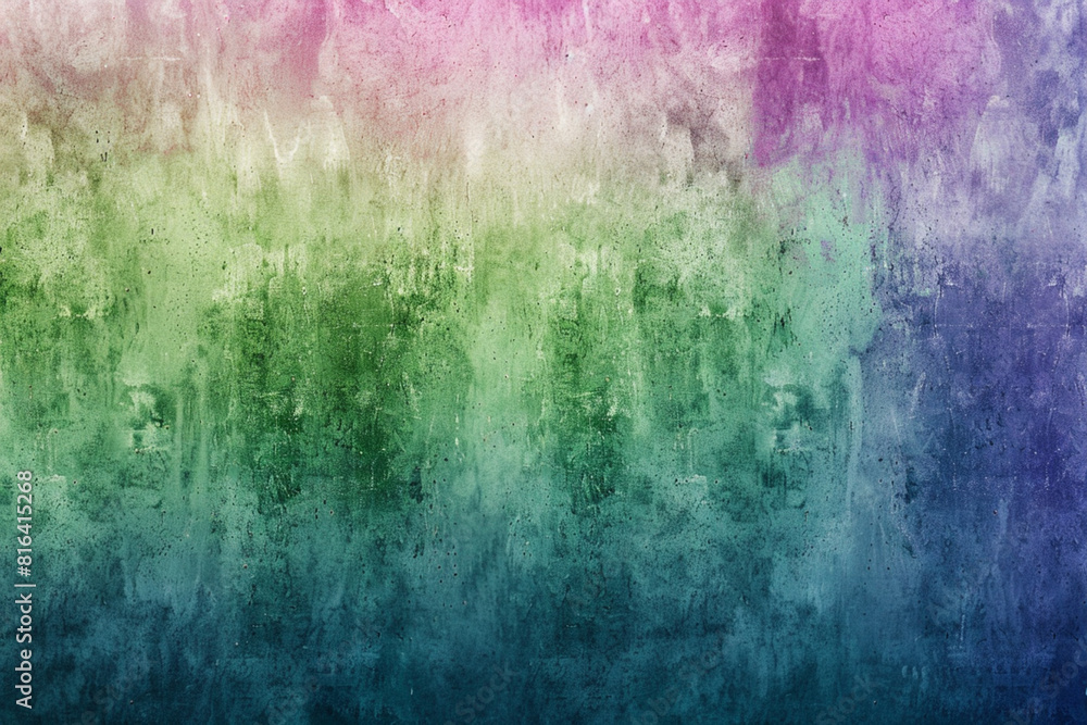 A subtle mix of green, blue, purple and pink in a vertical gradient. Characteristics of watercolor