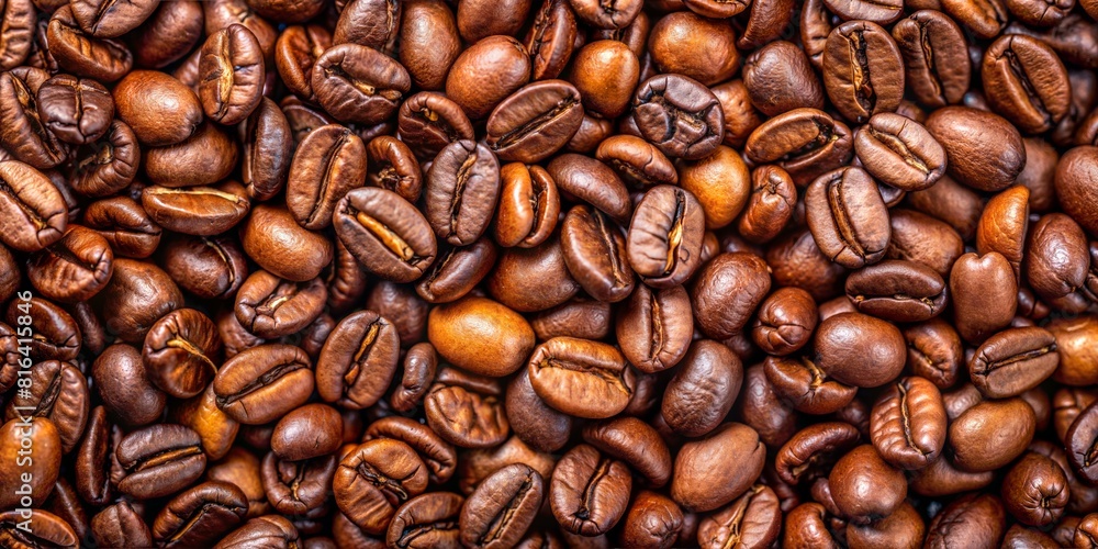 Fototapeta premium coffee beans as background shot