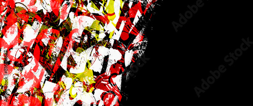 Vector red and black grunge background design, abstract black and red grunge background brush stroke for banner scratch and texture elements for design.