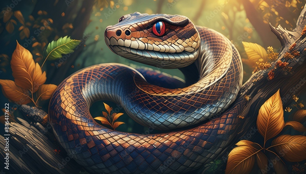 Make a coiled jergon snake (botrhus pictus) in the shape of an s with a pattern on the body of a series of dorsolateral spots that are rectangular or trapezoidal in shape and extend from the first row Make a coiled jergon snake (botrhus pictus) in the shape of an s with a pattern on the body of a series of dorsolateral spots that are rectangular or trapezoidal in shape and extend from the first row
