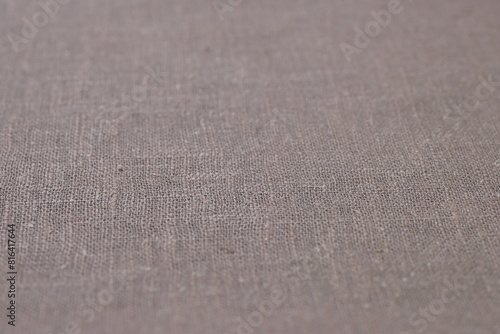 drak brown hemp viscose natural fabric cloth color, sackcloth rough texture of textile fashion abstract background © sutichak