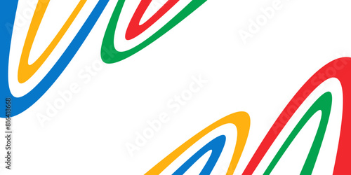 Colorful olympic games banner background. Vector illustration