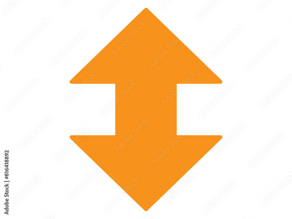Arrow down up icon design illustration. Arrow down up icon design illustration.