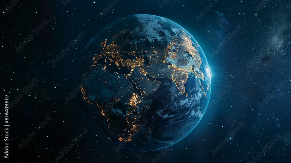 Obraz premium Planet Earth europa earth space earth globe planet cinematic colours.