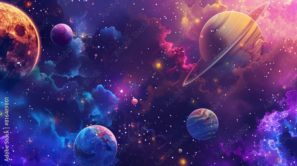 Planetary Background: Space Design Planetary Background: Space Design