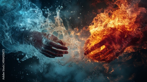 Fire and water. Opposites attract.