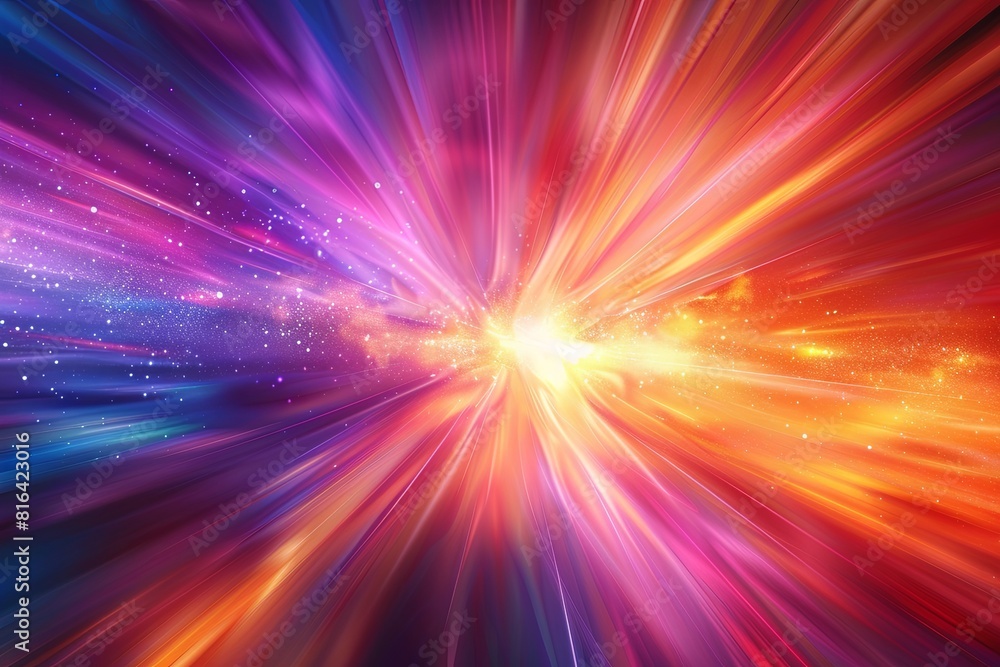 Fototapeta premium Abstract burst of colorful light 