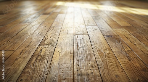 Sunlit Hardwood Floor with Natural Grain 
