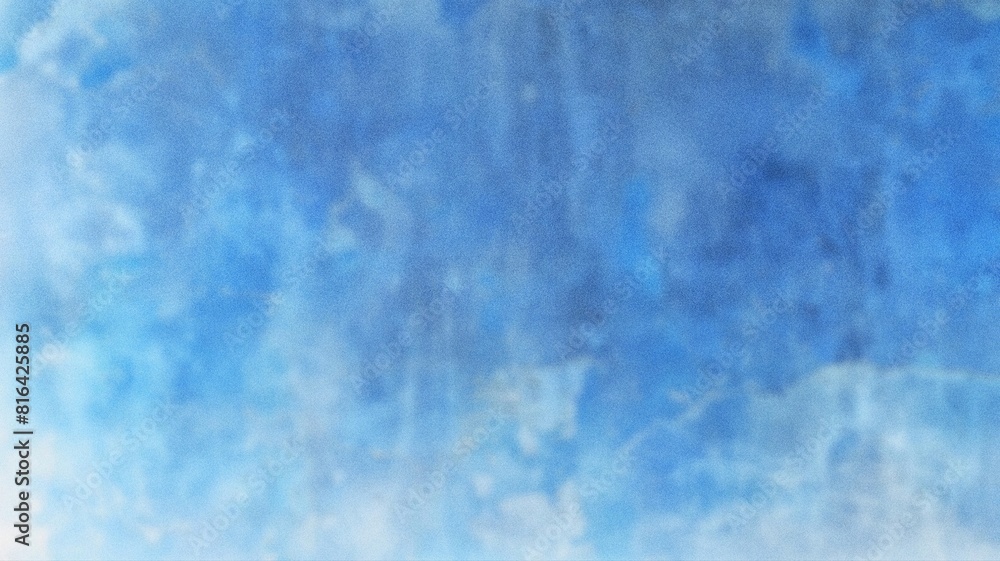 Obraz premium blue white paint spray , template empty space color gradient rough abstract background , grainy noise grungy texture shine bright light and glow