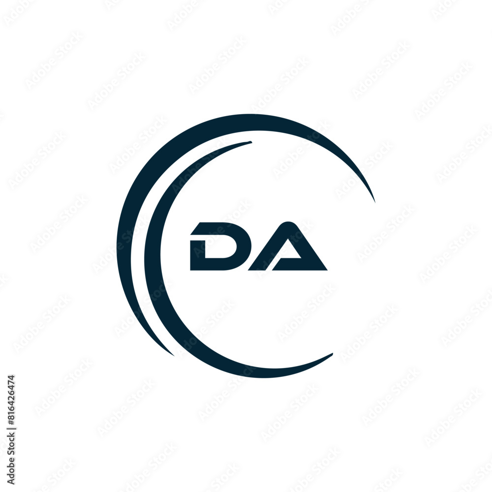 DA logo. D A design. White DA letter. DA, D A letter logo design. Initial letter DA linked circle uppercase monogram logo. D A letter logo vector design. DA logo. D A design. White DA letter. DA, D A letter logo design. Initial letter DA linked circle uppercase monogram logo. D A letter logo vector design.