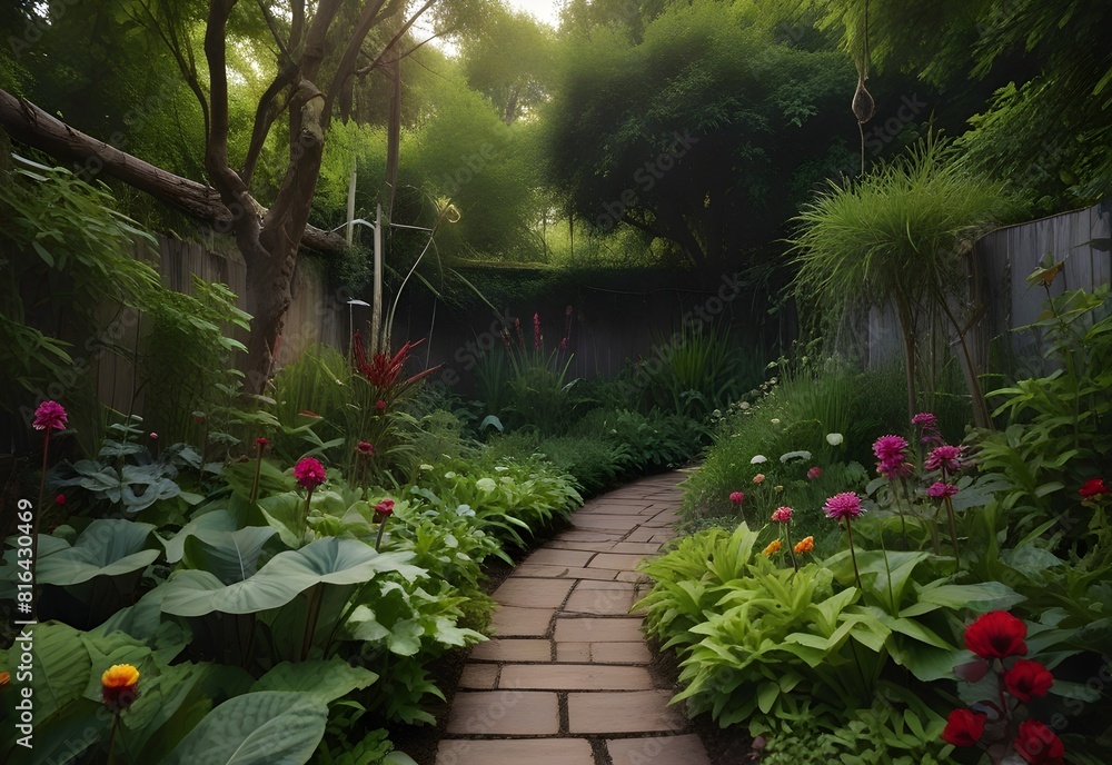 a garden where the plants sing, generative AI a garden where the plants sing, generative AI