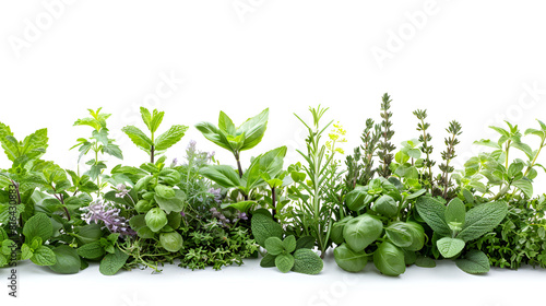 Tropical Green Leaves And Pink Tulips On White Palm leaves Close up of flower stalks Small laurel tree in flower pot isolated on white background. Closeup., Generative Ai