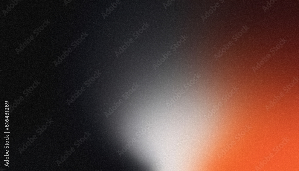 White and Orange Gradient Grainy Noise Texture Dark Background